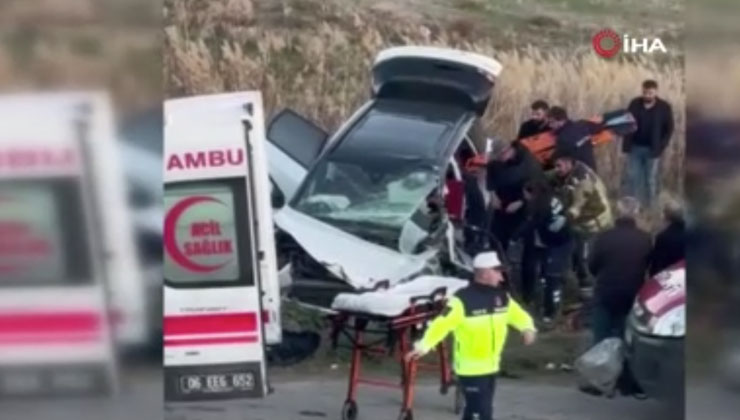 Konya yolunda kaza: 1 ölü, 5 yaralı