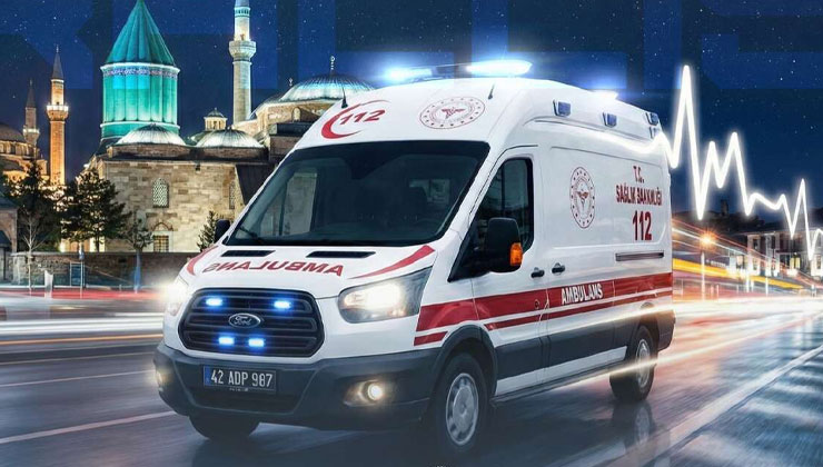 Konya’da ambulans rallisi düzenlendi