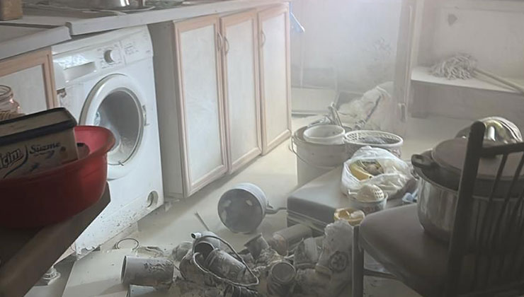 Konya’da bir şahıs polise ateş edip yangın çıkardı