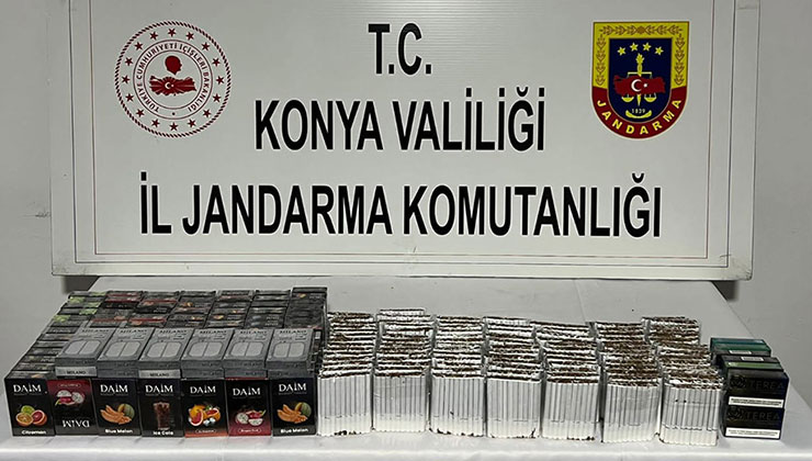 Konya’da jandarmadan kaçak sigara operasyonları