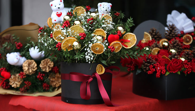 Konya’da kokina çiçeği yılbaşı öncesi ilgi görüyor