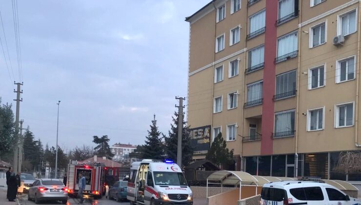 Konya’da ocakta unutulan yemek nedeniyle yangın çıktı