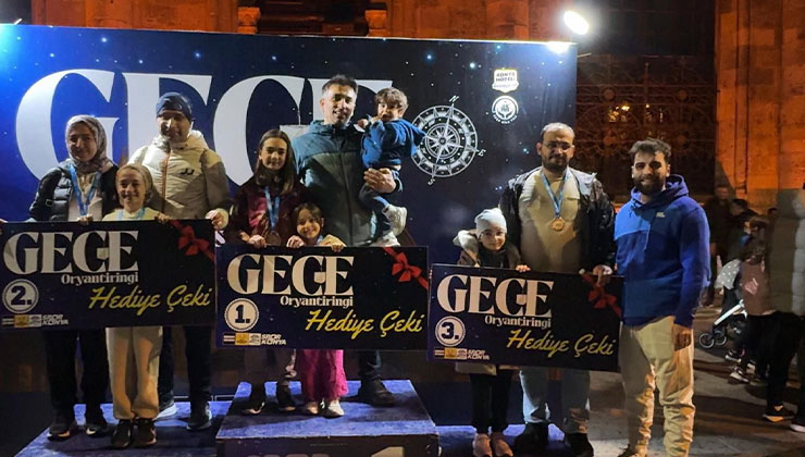 Konya’daki “Gece Oryantiringi” etkinliği büyük ilgi gördü