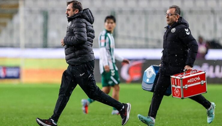 Konyaspor-Rizespor maçında ilginç olay
