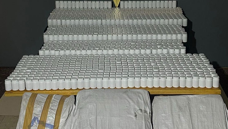 Malatya’da uyuşturucu operasyonu: 75 bin 376 adet sentetik ecza ele geçirildi