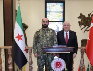 Milli Savunma Bakanı Güler, Suriye Genelkurmay Başkanı Tümgeneral Nasan’ı kabul etti