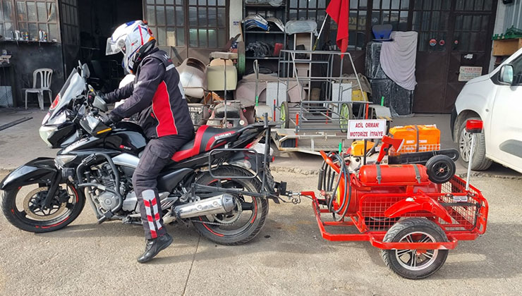 Vatandaşın geliştirdiği bu sistem yangını kıvılcım anında durduracak