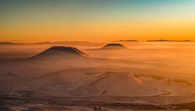 Meke Gölünde mest eden manzara