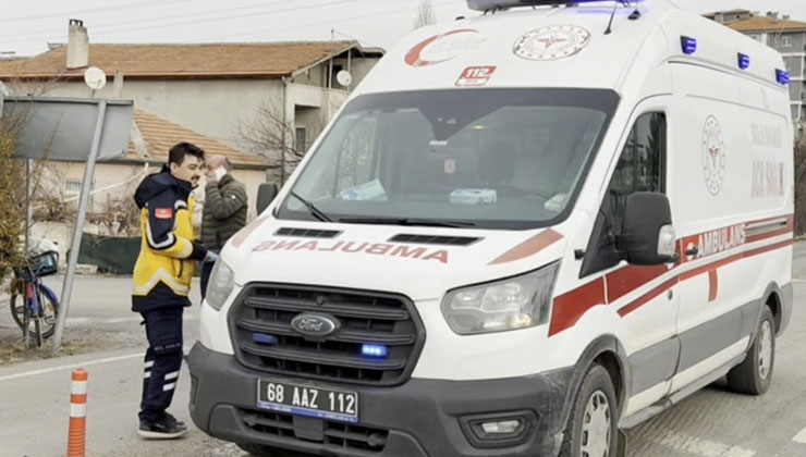 Aksaray’da kamyonet bisiklete çarptı: 1 yaralı