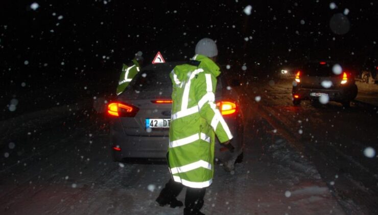 Alacabel’de kar kalınlığı 15 santimetreye ulaştı