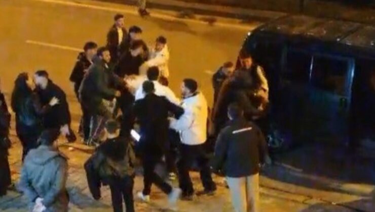 Asker eğlencesinde yumruklar havada uçuştu