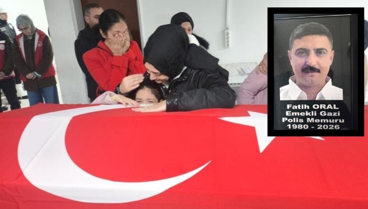 Aydın’da yaşamını yitiren gazi emekli polisin cenazesi Konya’da toprağa verildi