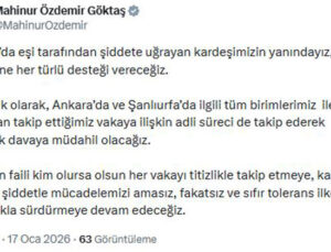 Bakan Göktaş: Ankara’da eşi tarafından şiddete uğrayan kardeşimizin yanındayız