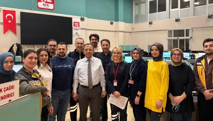 Başhekim Dadacı Konya 112 Komuta Merkezi’ni ziyaret etti