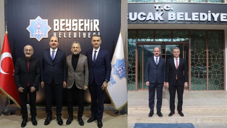 Başkan Altay, Beyşehir ve Derebucak’ta yatırım ve proje görüşmelerinde bulundu