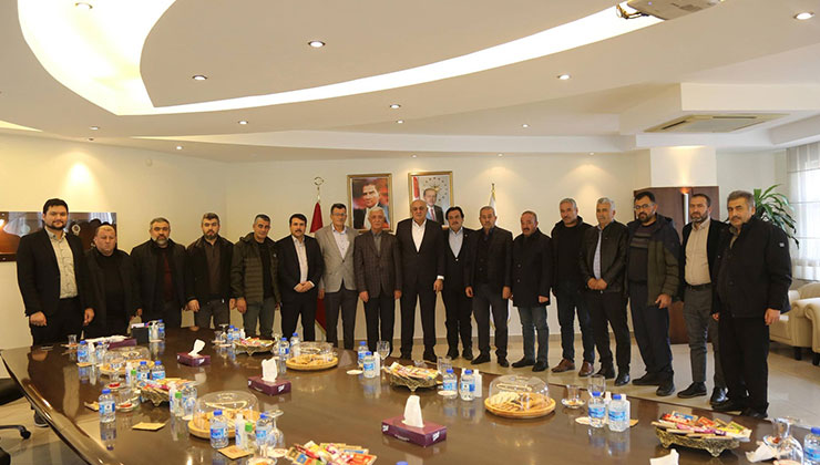 Başkan Erkoyuncu başkanları misafir etti