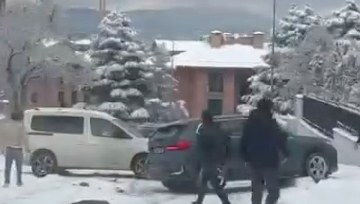 Bursa’da korku dolu anlar: Kayan araç vatandaşların arasına daldı