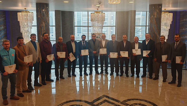 Din görevlilerine teşekkür belgesi