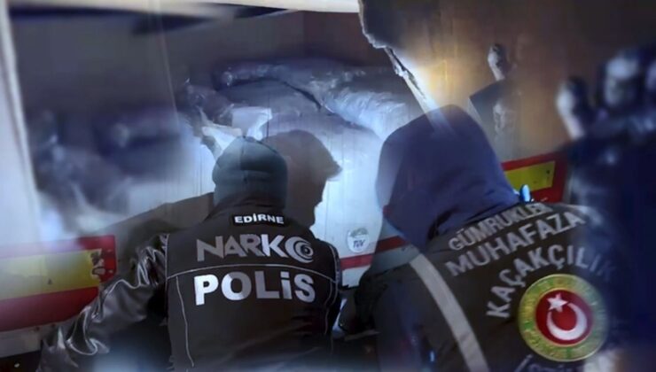 Edirne’de 220 kilogram kokain ele geçirildi