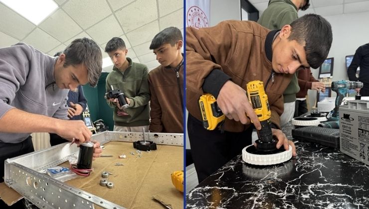 Hakkarili lise öğrencileri “Biz de yapabiliriz” diyerek robot takımı kurdu
