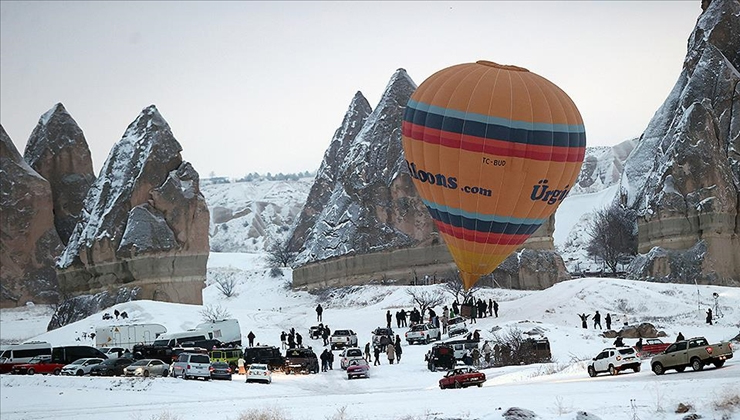 Kapadokya’da balon turları olumsuz hava koşulları nedeniyle 4 gündür yapılamıyor