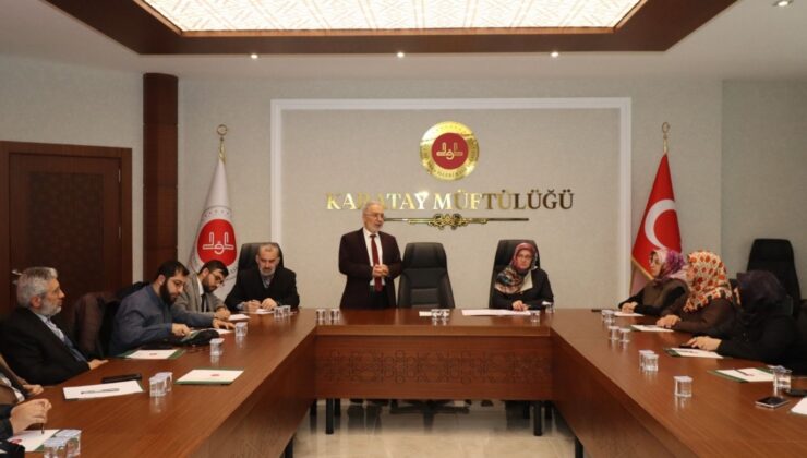 Karatay’da aile ve dini rehberlik hizmetleri konuşuldu