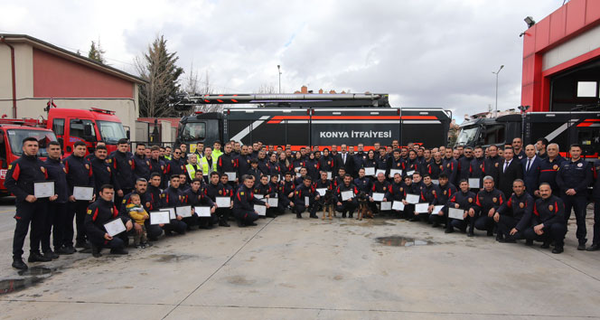 Konya İtfaiyesi 2025’te 15 bin 497 olaya müdahale etti