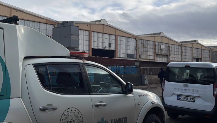 Konya’da dondurma deposunda 1 işçi hastaneye kaldırıldı