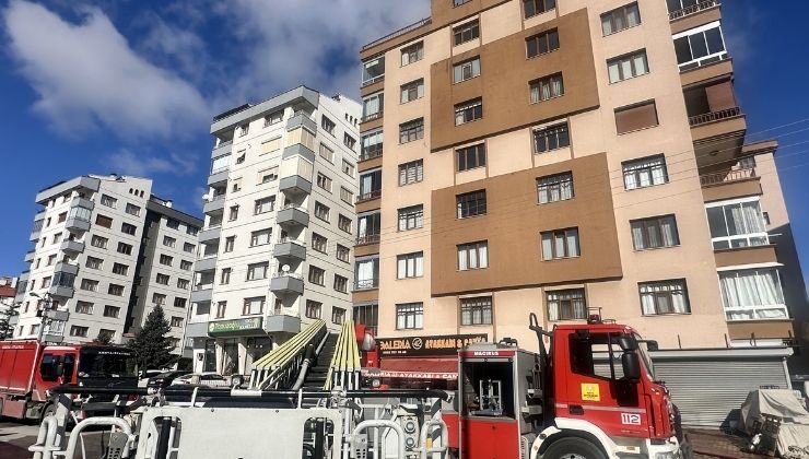 Konya’da korkutan apartman yangını: Anne ve iki çocuk kurtarıldı