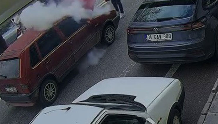 Konya’da korkutan araç yangını