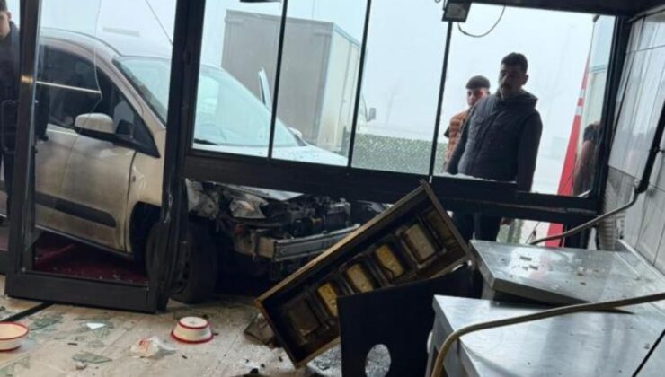 Konya’da lavaş getirdiği dönerciye aracıyla girdi