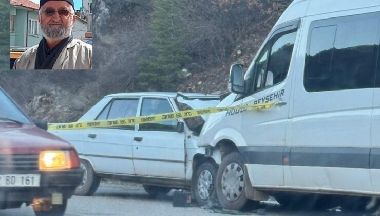 Konya’da otomobil ile yolcu minibüsü çarpıştı: 1 ölü, 1 yaralı