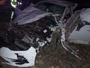 Konya’da trafik kazasında 2 kişi yaralandı