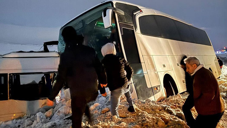 Konyaşeker’in işçi servisi kaza yaptı: 6 yaralı