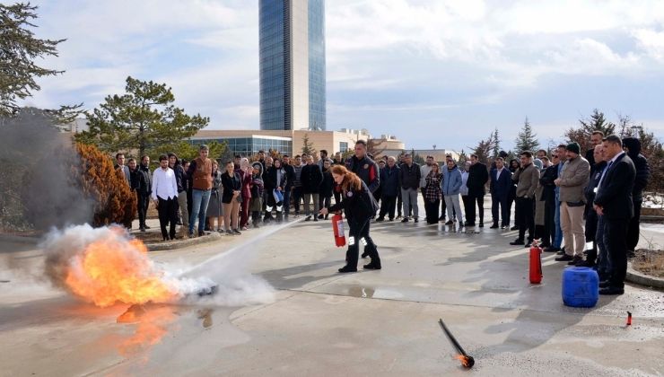 KTÜN’de yangın ve afet eğitimi
