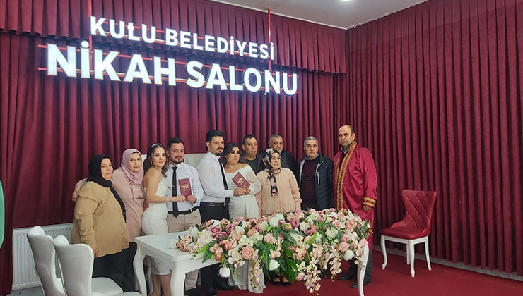 Kulu’da 2025 yılında 485 çift dünya evine girdi