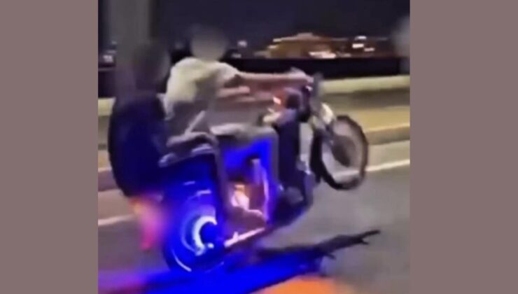 Mardin’de tek teker üzerinde giden motosiklet sürücüsü yakalandı