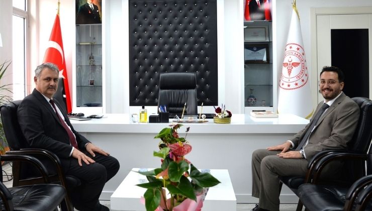 Müdür Yavuz’dan Başhekim İlhan’a hayırlı olsun ziyareti