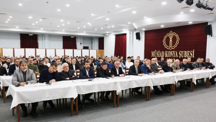 MÜSİAD Konya’da “İş Dünyasında 2025’in Değerlendirmesi ve 2026’da Ekonomik Beklentiler” konuşuldu.