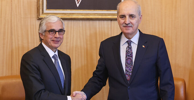 TBMM Başkanı Kurtulmuş, Portekiz Cumhuriyet Meclisi Başkanı Branco ile görüştü