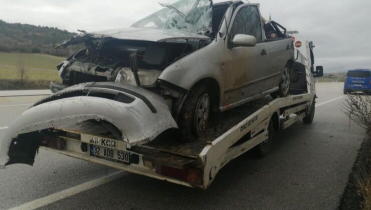 Isparta–Konya karayolunda kaza: 1 kişi öldü, 3 kişi yaralandı