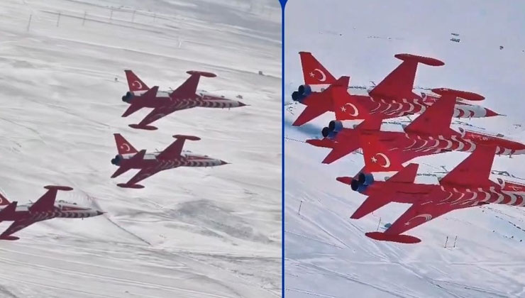 Türk Yıldızları eğitim uçuşlarından görüntü paylaştı