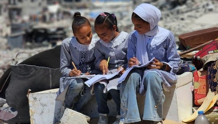 UNICEF: Gazze’de okulların yüzde 90’ından fazlası yıkılmış veya hasar görmüş durumda