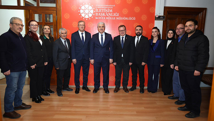 Vali Akın, Cumhurbaşkanlığı İletişim Başkanlığı Konya Bölge Müdürlüğünü ziyaret etti