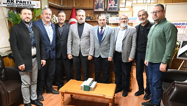 AK Parti Meram İlçeden, Tezel’e hayırlı olsun ziyareti