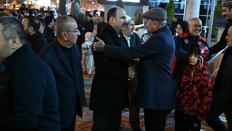 Başkanlar ilk teravih namazı heyecanına ortak oldu