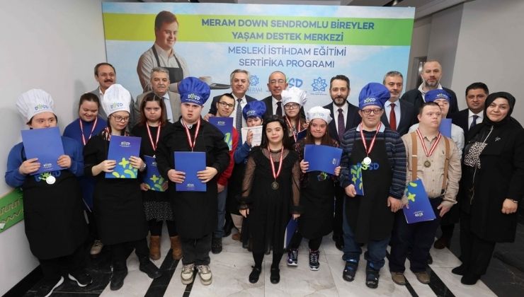 DOSD Meram mesleki istihdam eğitimi ilk mezunlarını verdi