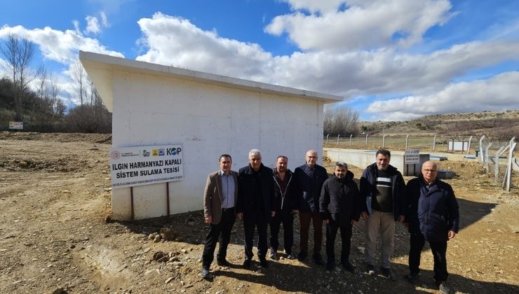 Ilgın arazileri modern tekniklerle sulanacak