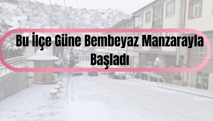 Konya’nın bu ilçesinde kar yağışı etkili oldu