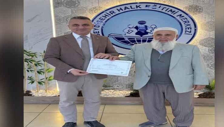 Konya’da 84 yaşındaki Celil Yıldırım’dan örnek azim